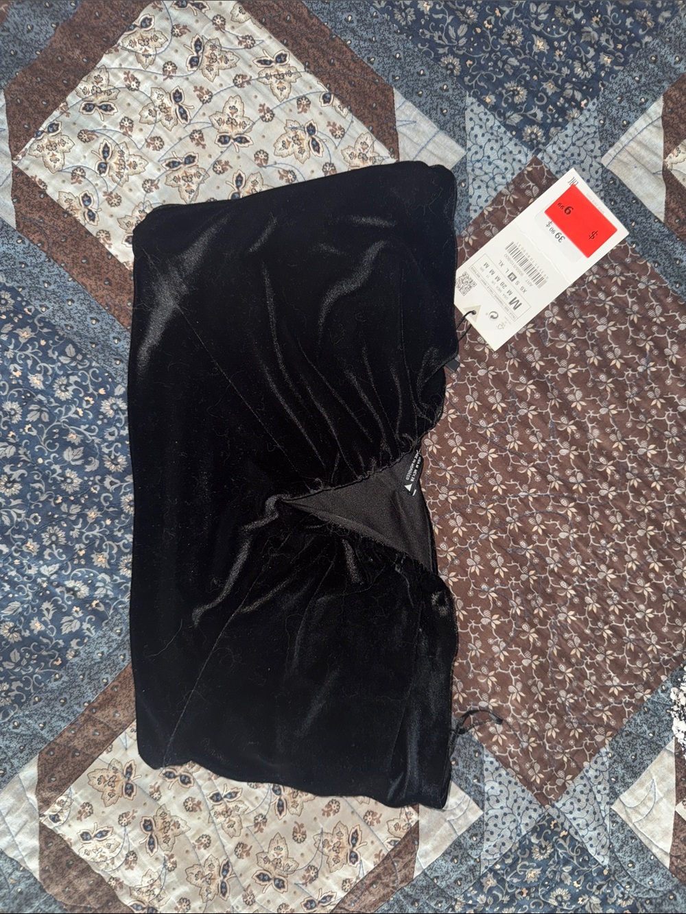 Women’s Black Velvet Skirt